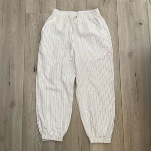 White & Black Pin Stripe Pants